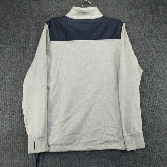 Vineyard Vines Martha's Vineyard Mens 1/4 Zip Sweatshirt Size M Gray - Picture 3 of 11